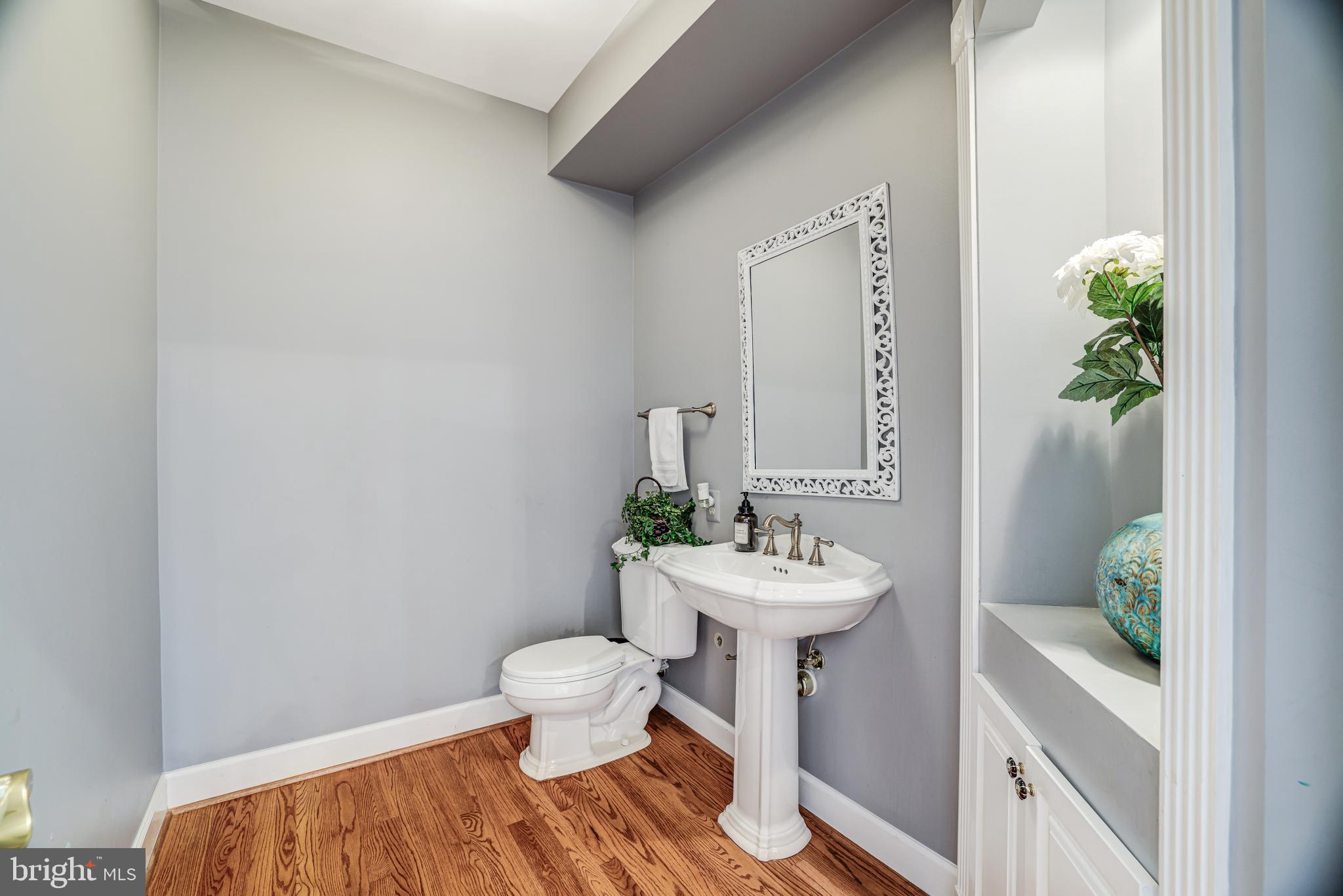22609 Hillside Circle Leesburg, VA 20175 - Photo 46 of 110 a bathroom with a sink a toilet and mirror