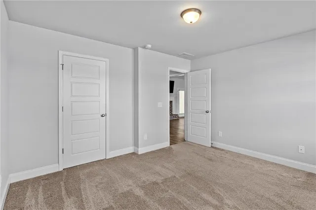 a view of an empty room