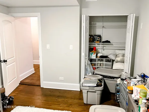 a room with storage and utility