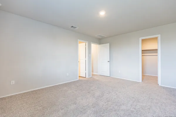 an empty room with window
