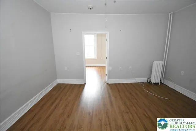 wooden floor in an empty room