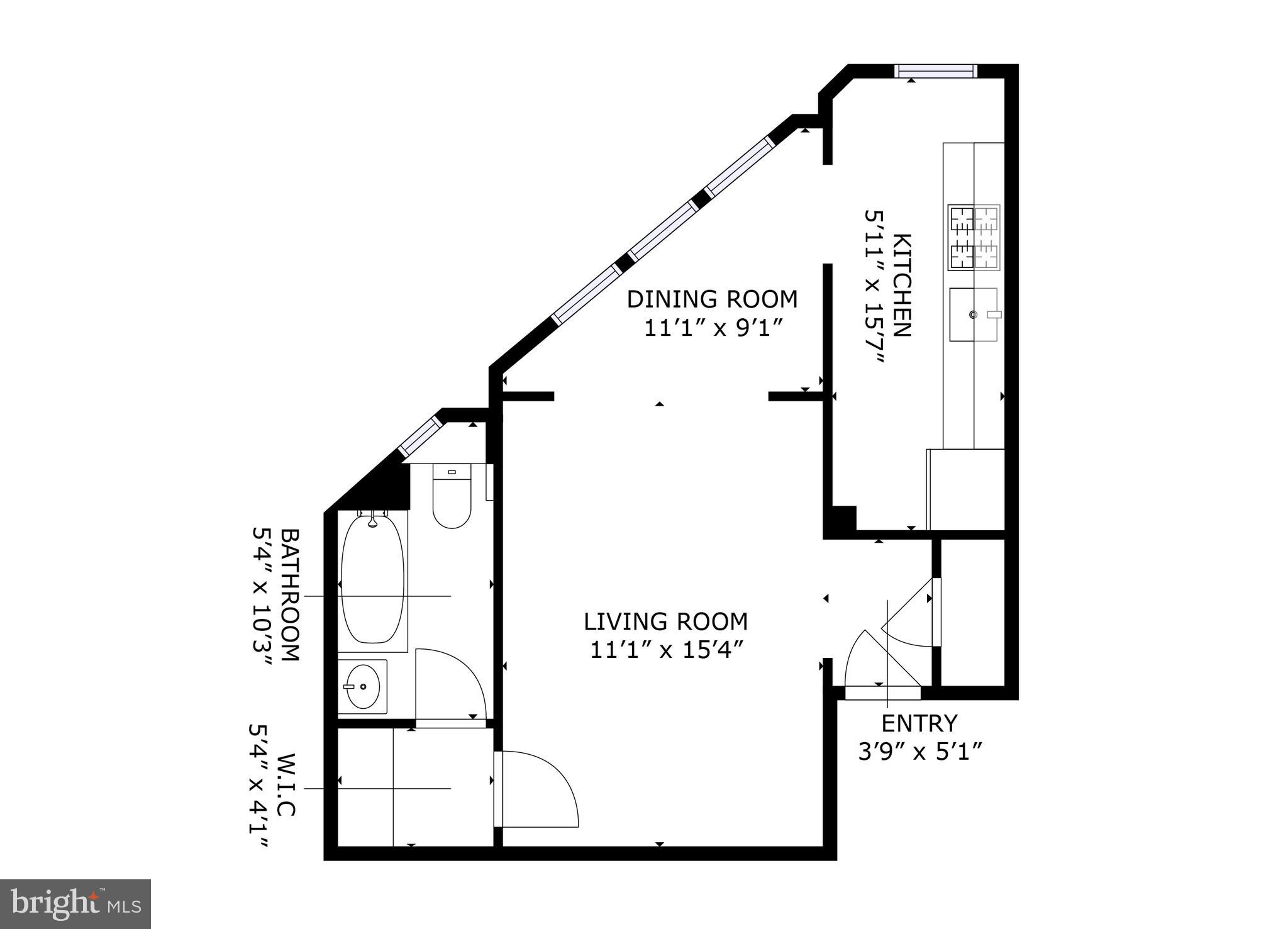 644 Massachusetts Avenue Northeast, Unit 406 Washington, DC 20002 - Photo 22 of 31 a picture of floor with windows