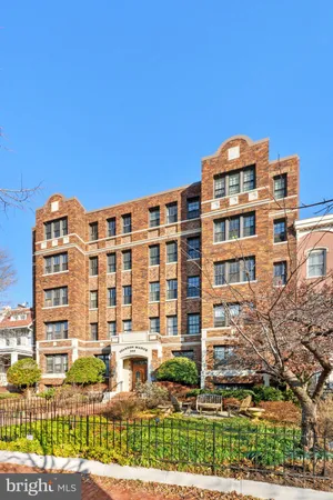 a front view of a building