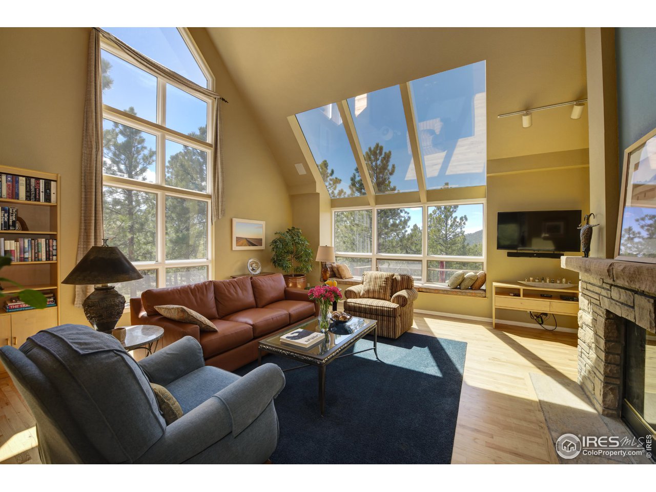 6028 Flagstaff Road Boulder, CO 80302 - Photo 13 of 40 Skylights and Windows Galore Bathe Every Room With Natural Light