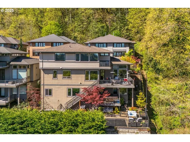 a view of city and ocean