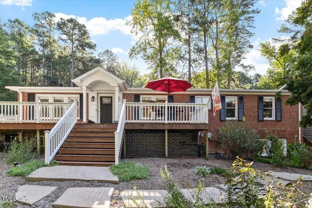 a front view of a house with a porch