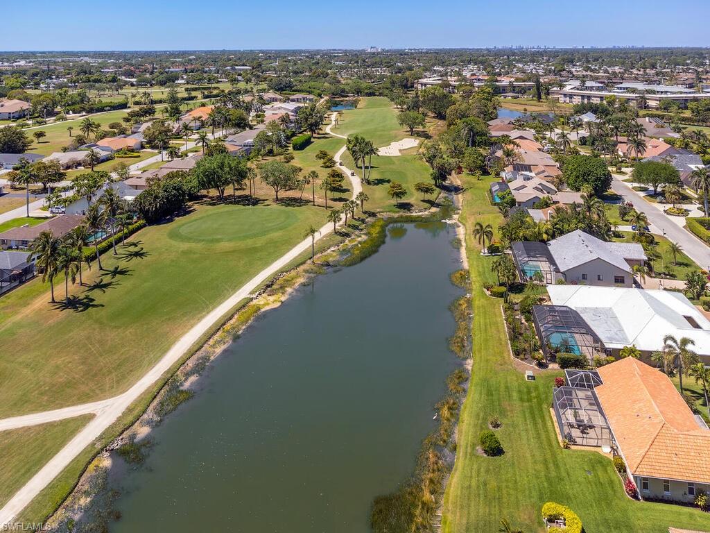 226 Torrey Pines Point Naples, FL 34113 - Photo 4 of 27 Birds eye view of property with a residential view, golf course view, and a water view
