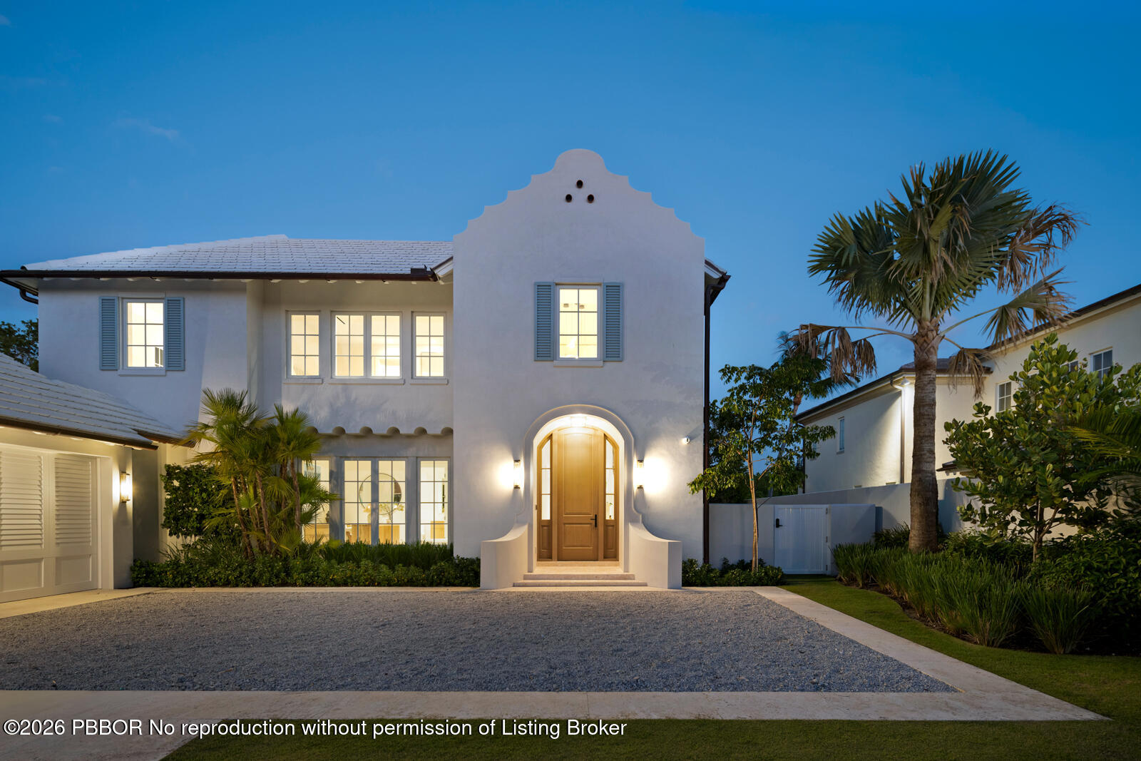 2219 Ibis Isle Road East Palm Beach, FL 33480 - Photo 6 of 64 Twilight Front Exterior