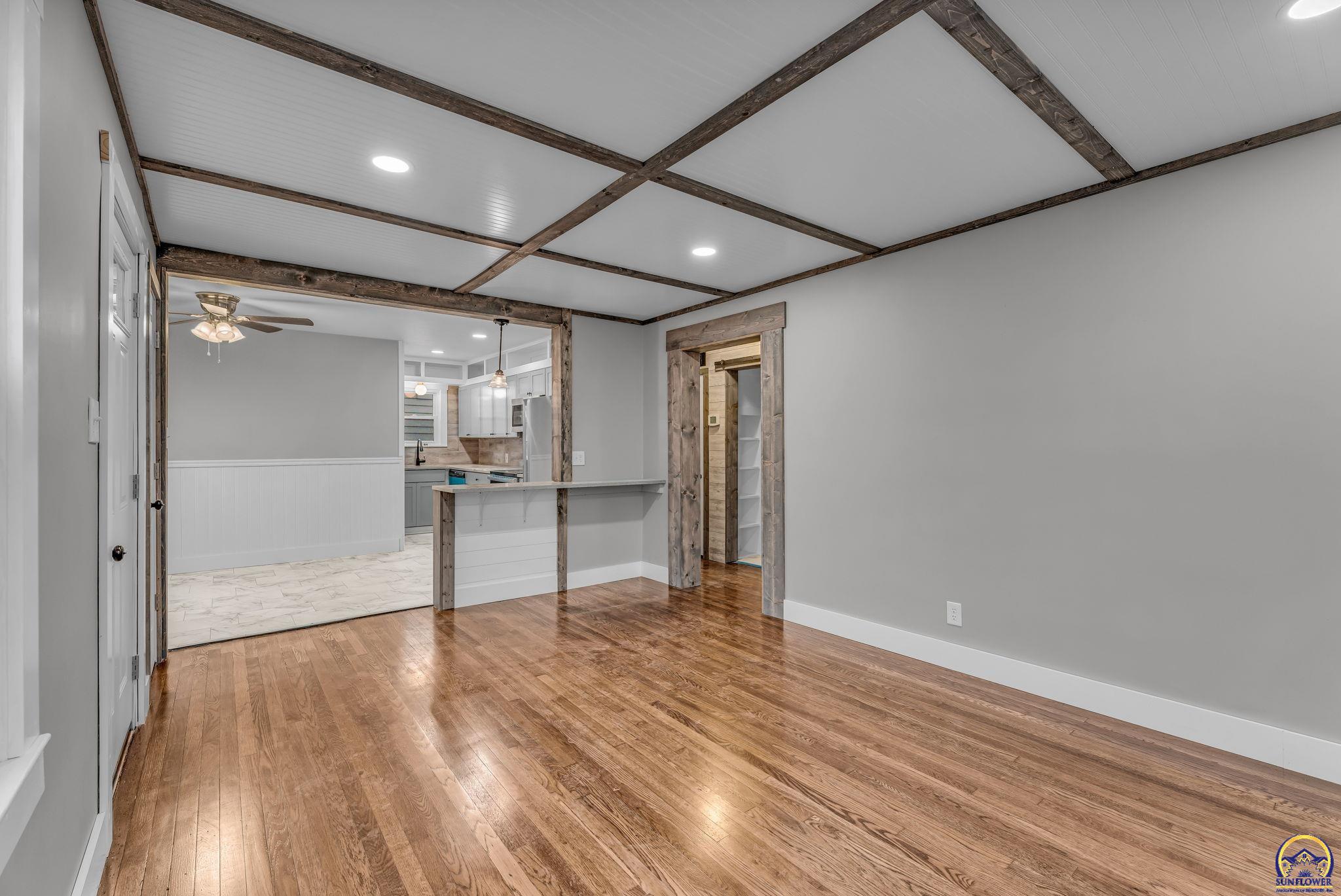 2212 Southwest Plass Avenue Topeka, KS 66611 - Photo 15 of 29 Living Room Looking into Kitchen