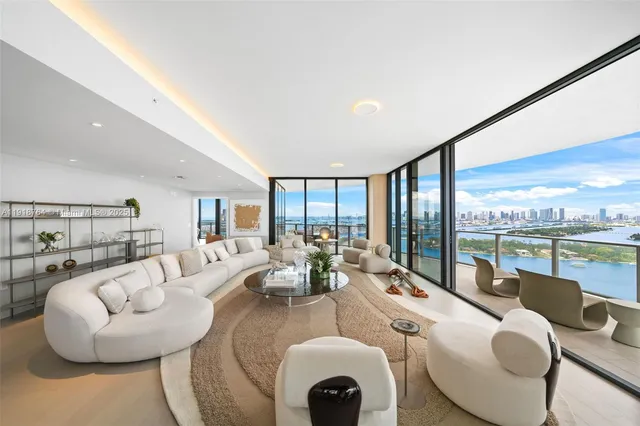 a view of a city skyline from a terrace