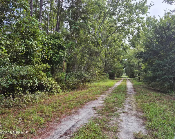 a view of a lake with trees