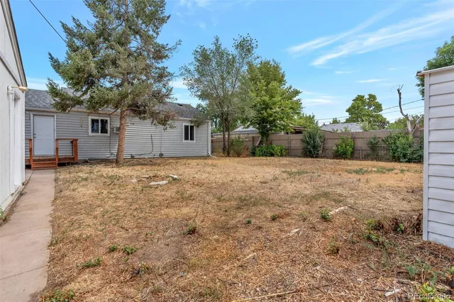 a backyard of a house