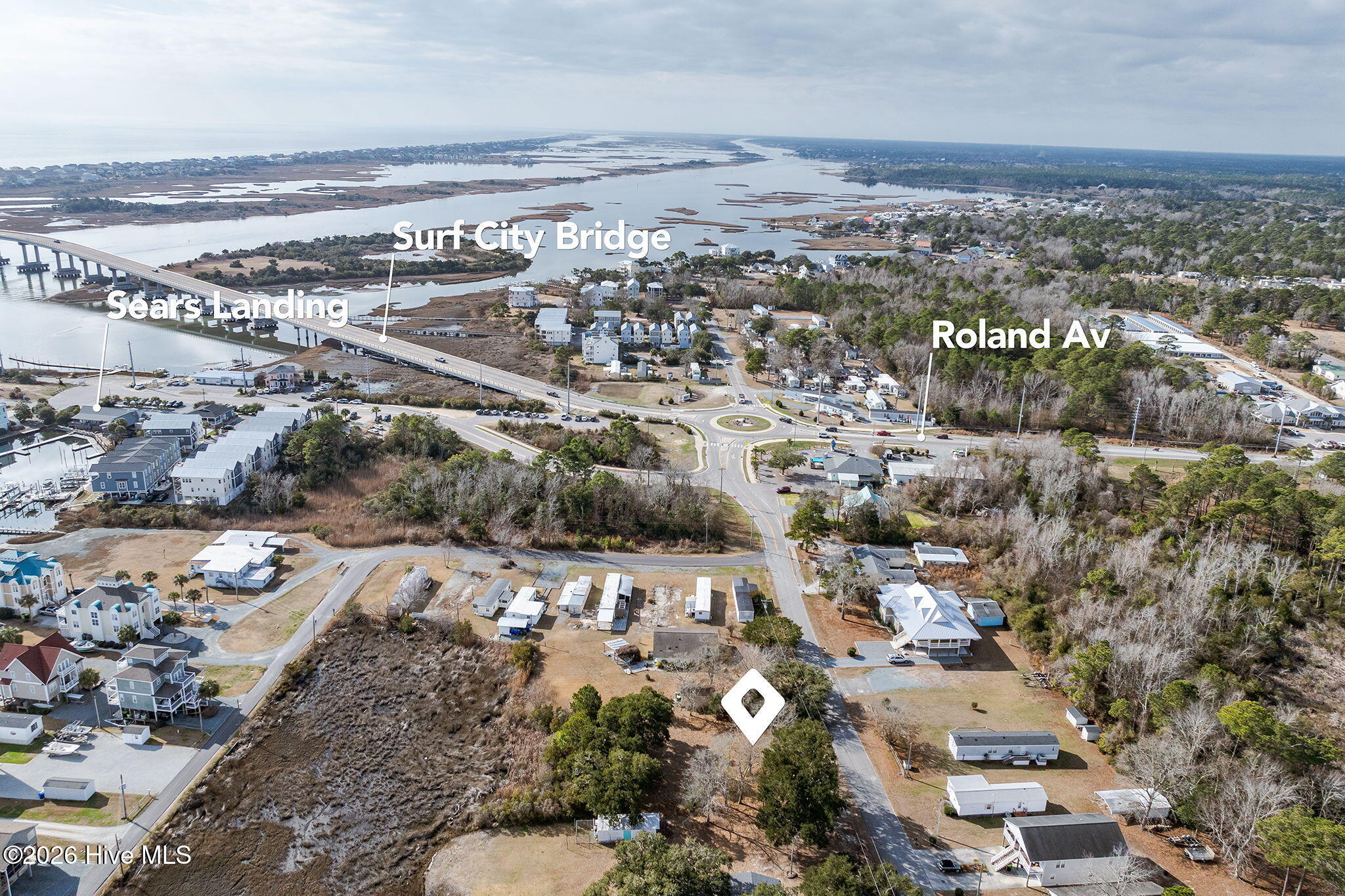 144 Atkinson Point Road Surf City, NC 28445 - Photo 12 of 27 aerial-high-pass-08