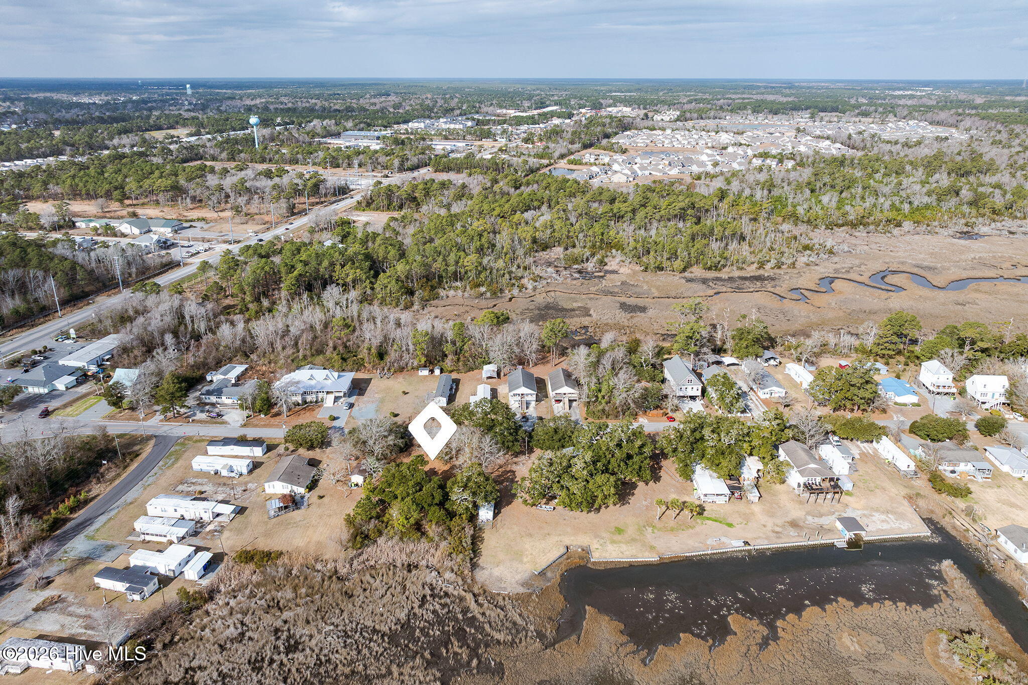 144 Atkinson Point Road Surf City, NC 28445 - Photo 19 of 27 aerial-low-pass-07