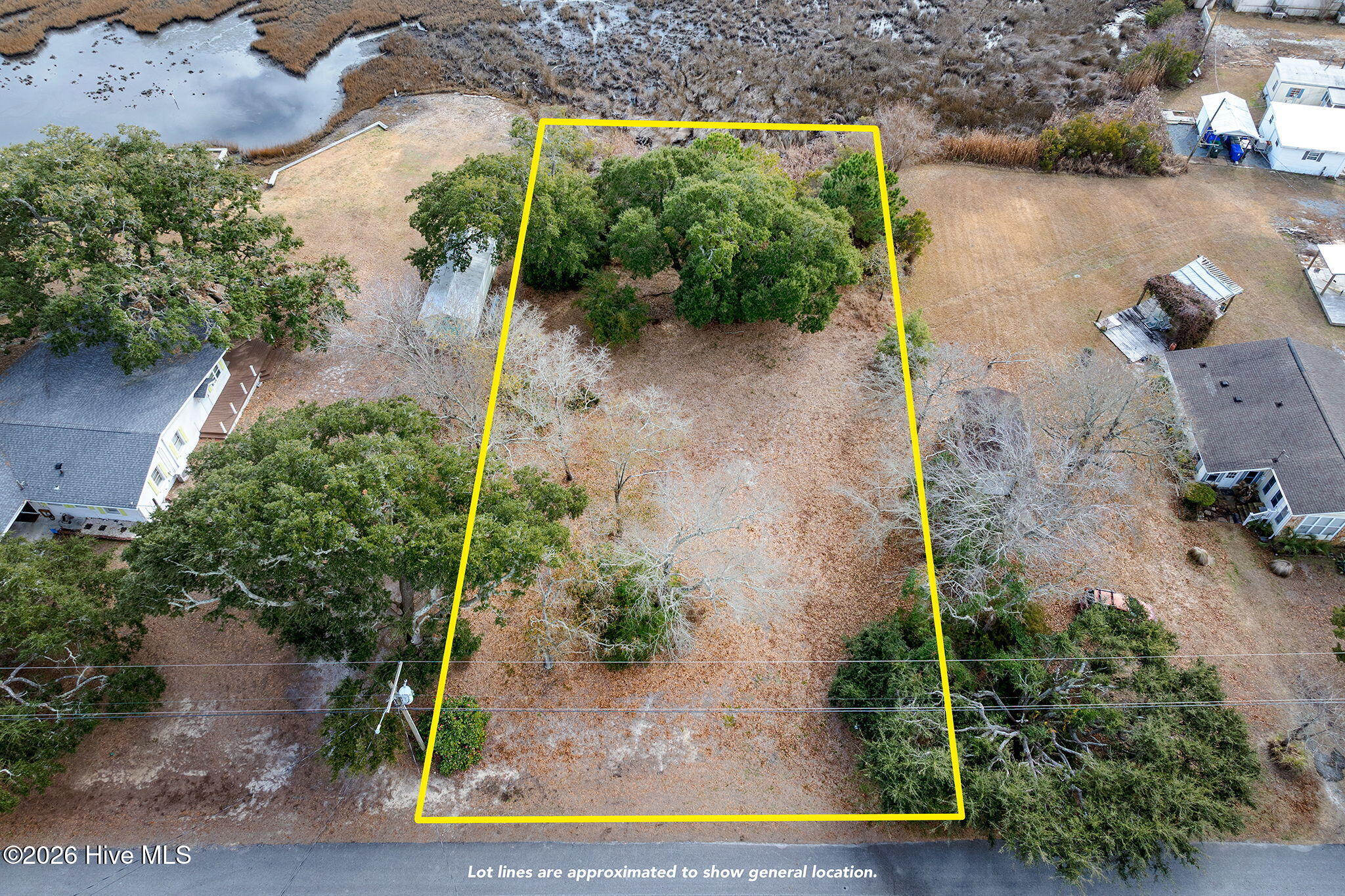 144 Atkinson Point Road Surf City, NC 28445 - Photo 5 of 27 aerial-low-pass-lot-lines-04