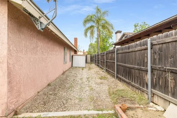 a view of small space with a swimming pool