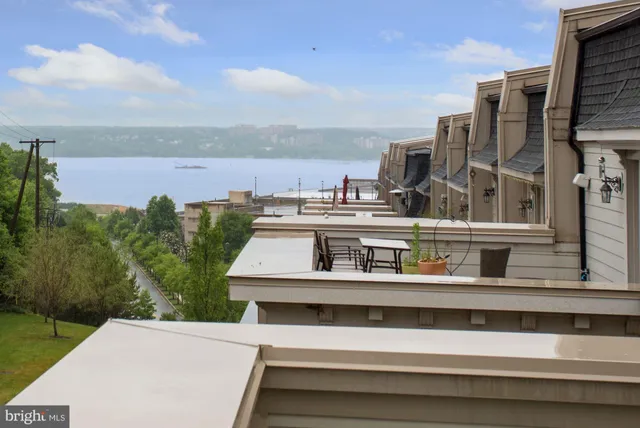 a view of a city with tall buildings