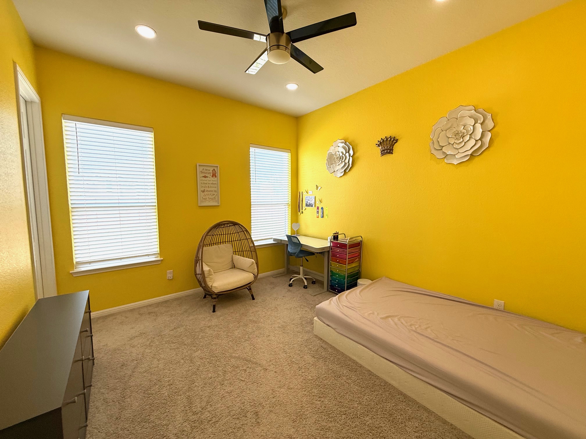 3625 Garrano Bend Leander, TX 78641 - Photo 18 of 31 a bedroom with a bed and wooden floor