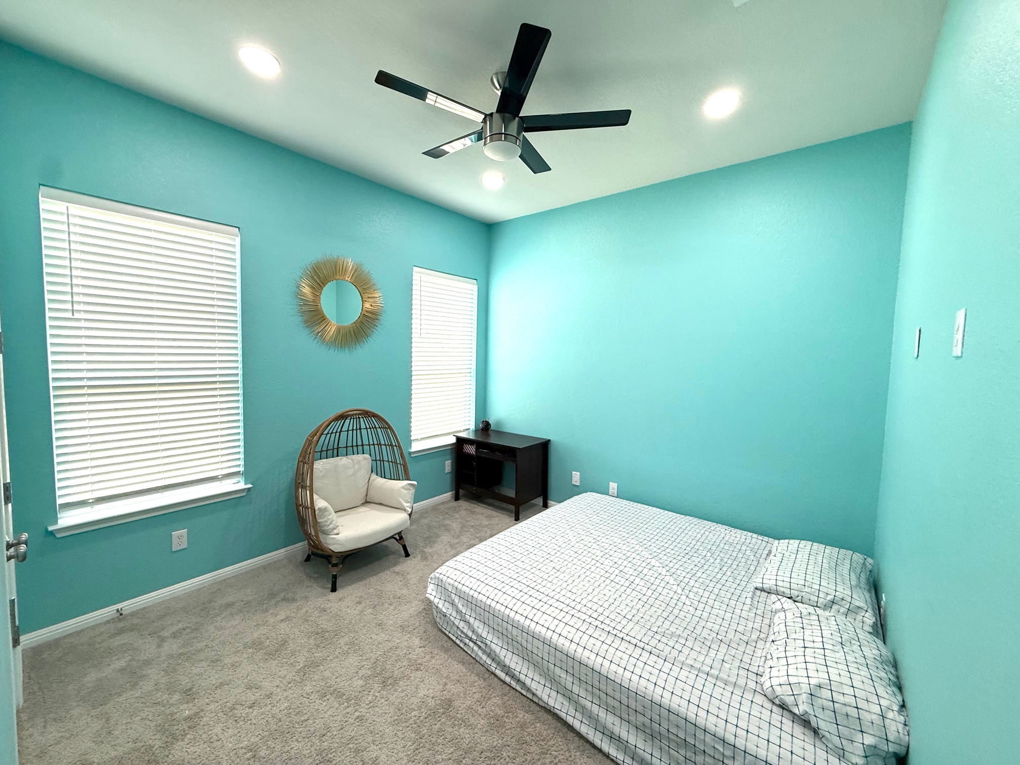 3625 Garrano Bend Leander, TX 78641 - Photo 22 of 31 a bedroom with a bed and a window