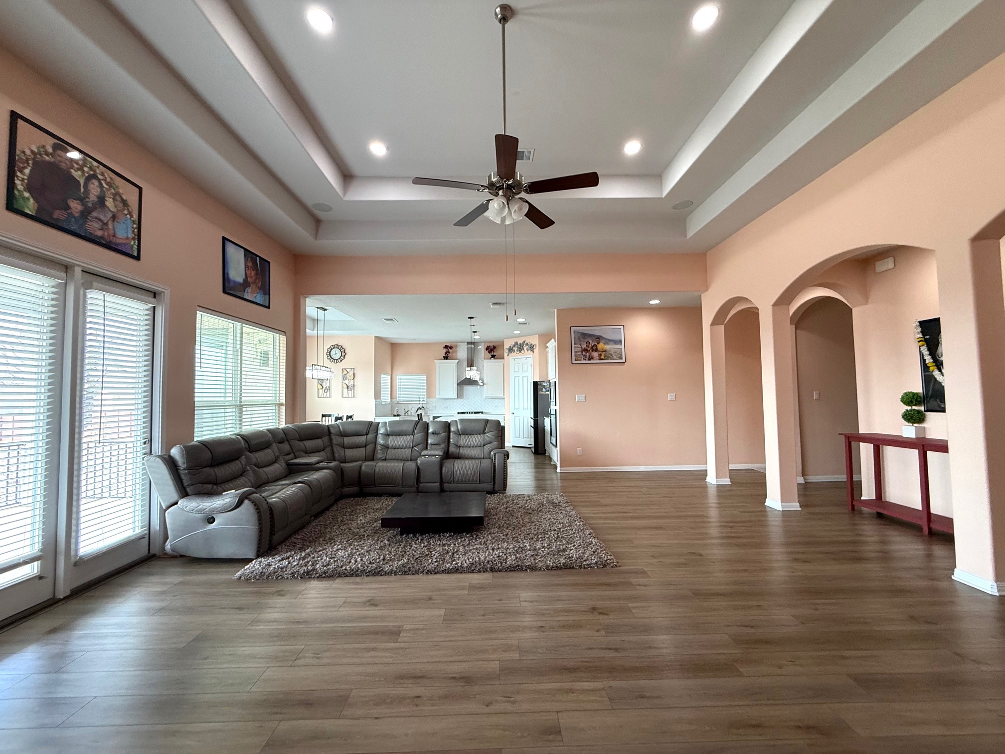 3625 Garrano Bend Leander, TX 78641 - Photo 7 of 31 a living room with furniture and wooden floor