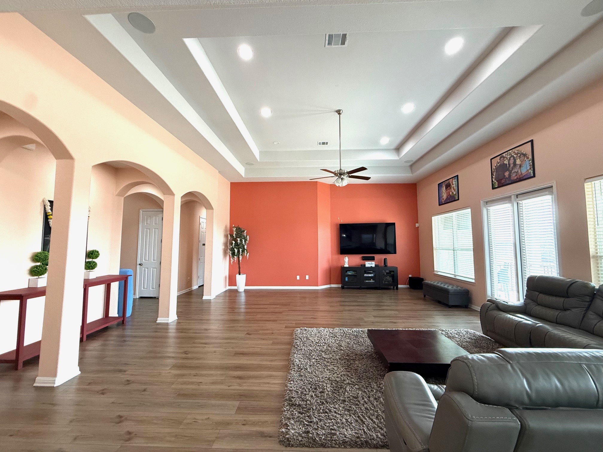 3625 Garrano Bend Leander, TX 78641 - Photo 10 of 31 a living room with furniture and wooden floor
