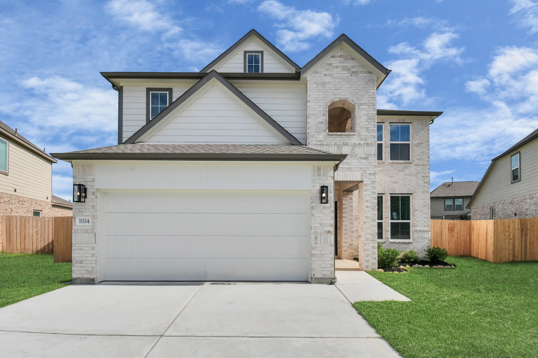 11114 Crocus Drive Houston, TX 77044 - Photo 3 of 28 front view of a house with a yard