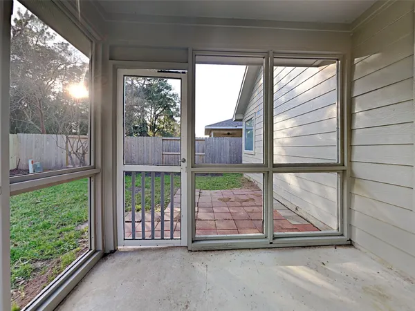 a view of front door