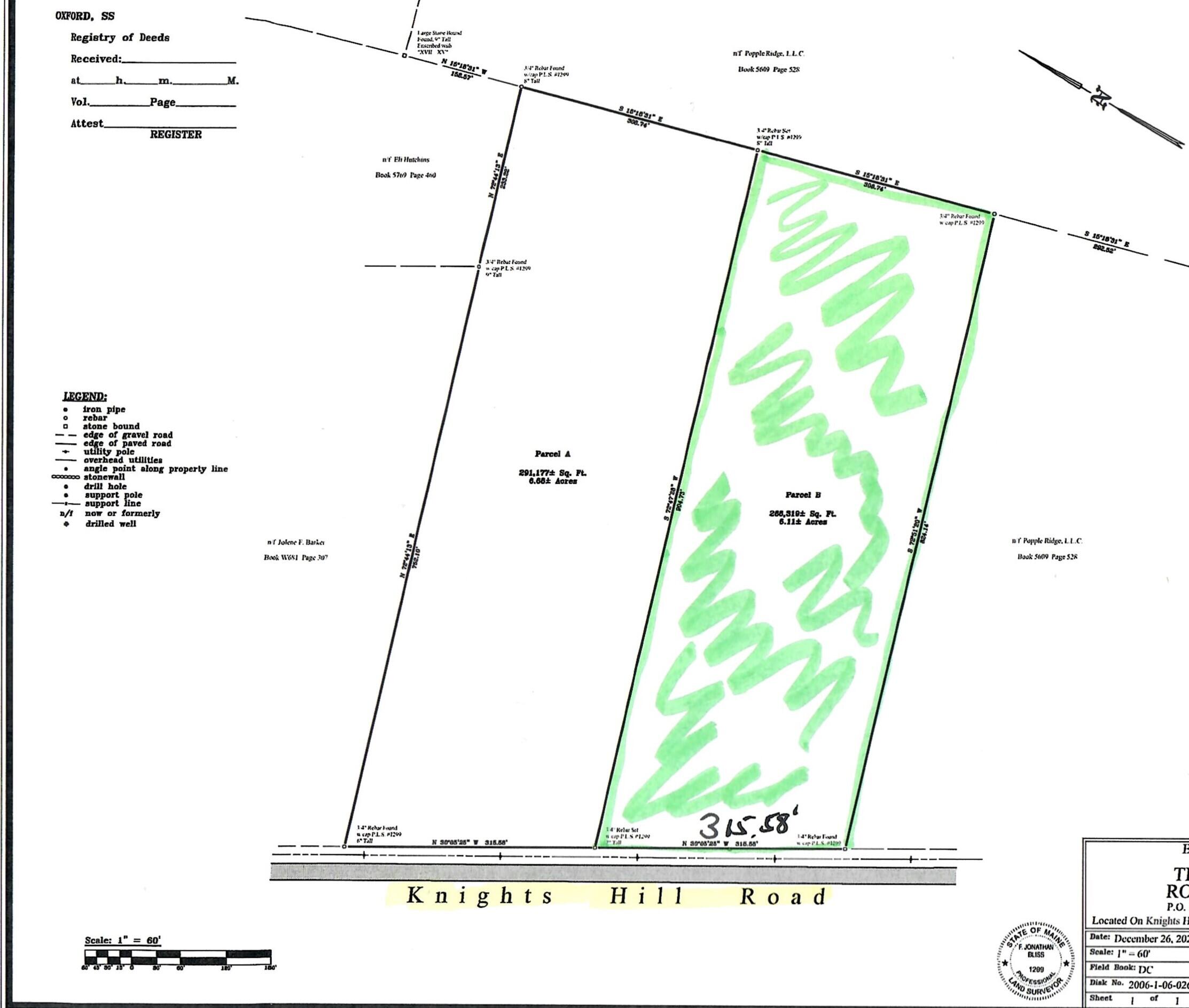 0 Knights Hill Road Harrison, ME 04040 - Photo 2 of 4 2024 Adams Knights Hill Survey