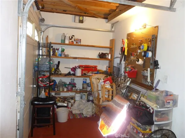 a view of a storage room