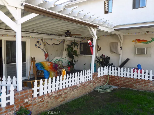 a view of an outdoor sitting area