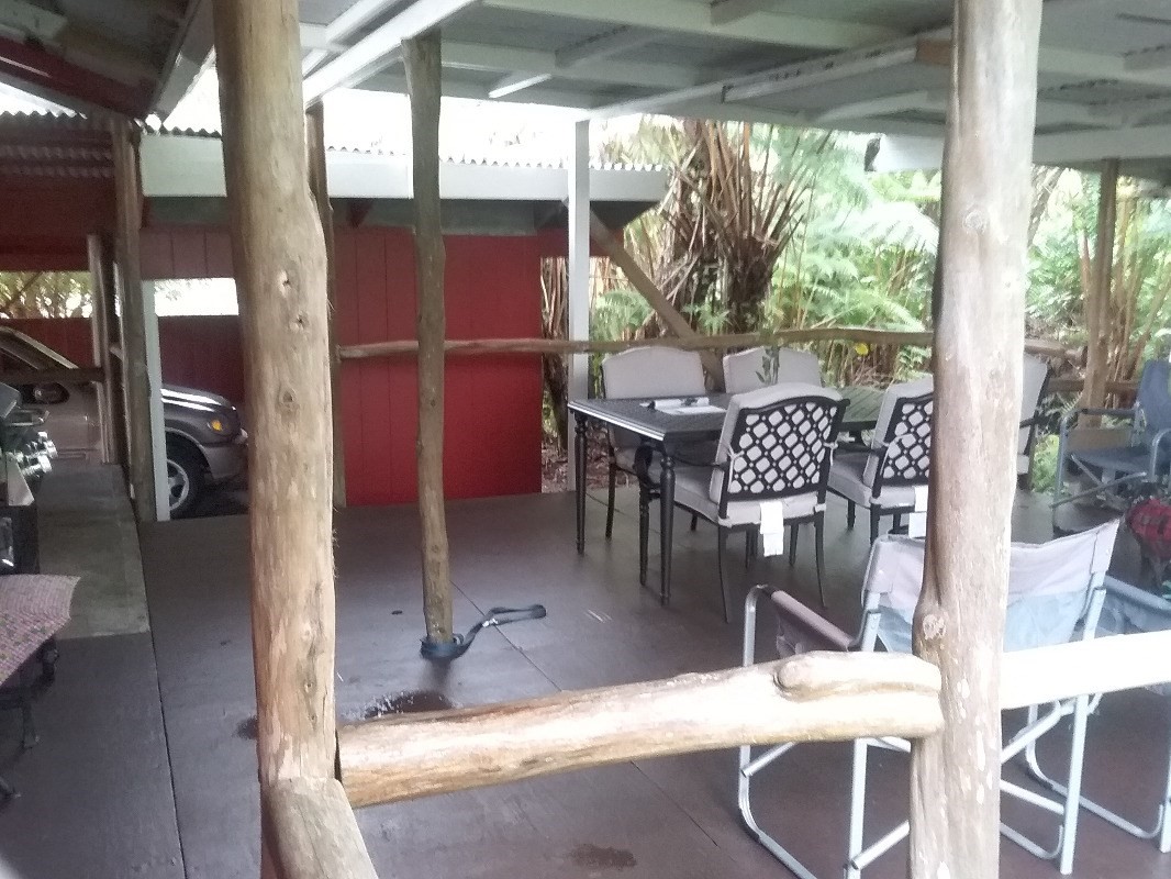 18-1656 Volcano Road Mountain View, HI 96771 - Photo 10 of 14 a outdoor dining space with furniture