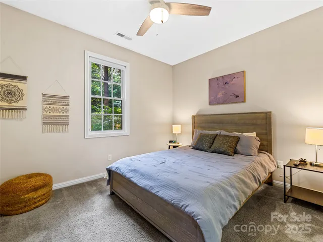 a view of a lake with a mountain in the background