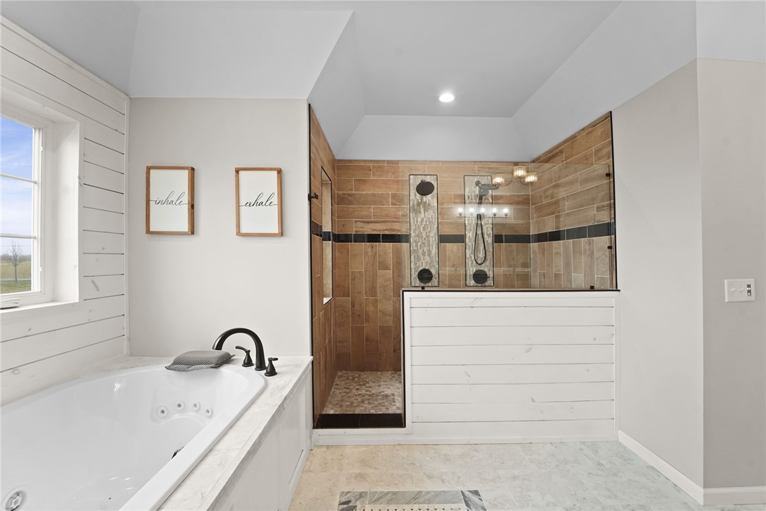 136 Vargo Road Horseheads, NY 14845 - Photo 26 of 38 Primary bathroom, extra large spa tub, walk-in sho