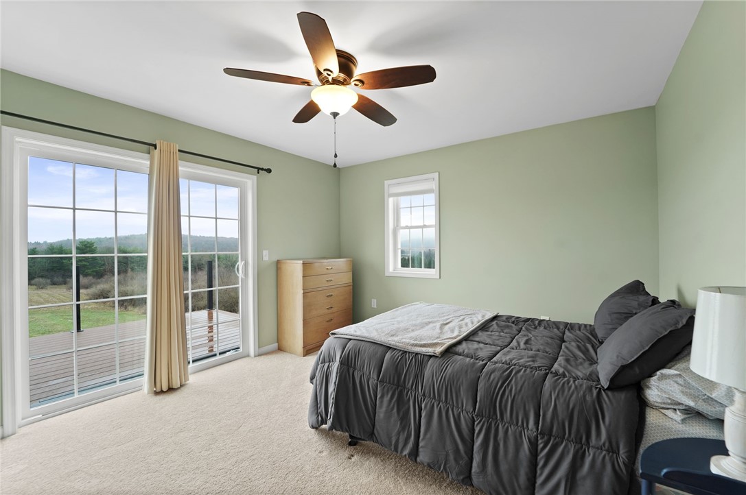136 Vargo Road Horseheads, NY 14845 - Photo 30 of 38 Second floor bedroom#2 with deck and floor to ceil