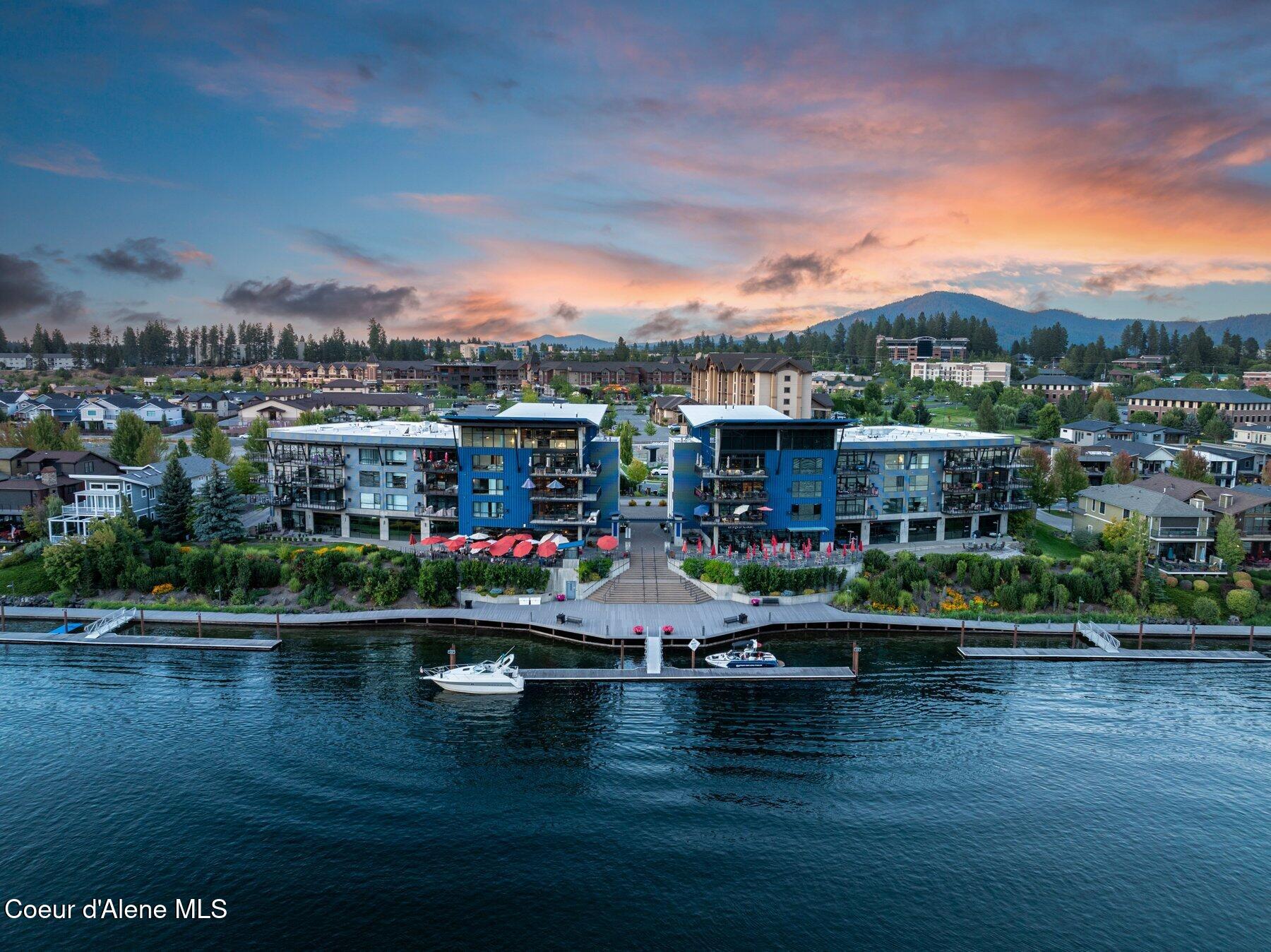 1950 Bellerive Lane, Unit 310 Coeur D'Alene, ID 83814 - Photo 46 of 48 Evening Aerial Views