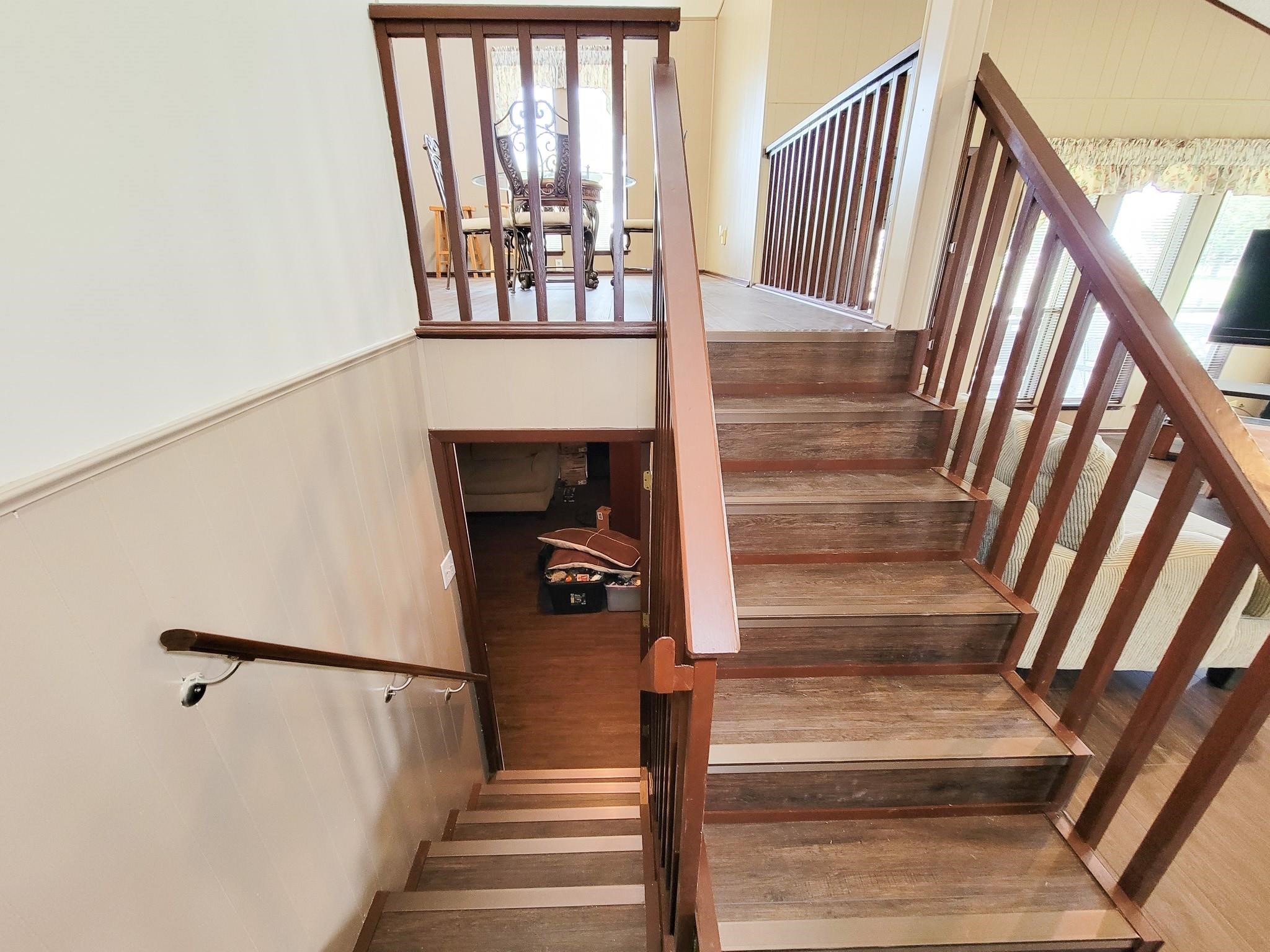 50 Sportsman Trail Coldspring, TX 77331 - Photo 6 of 42 a view of staircase with railing and white walls