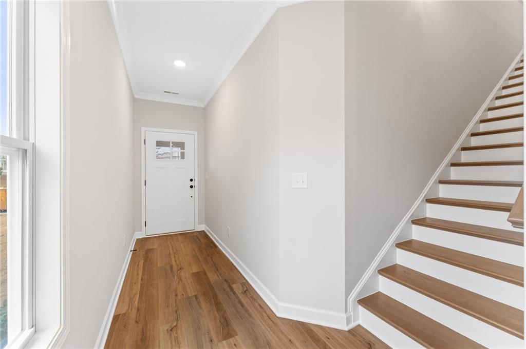 328 Colsen Drive Acworth, GA 30102 - Photo 9 of 28 a view of entryway with wooden floor