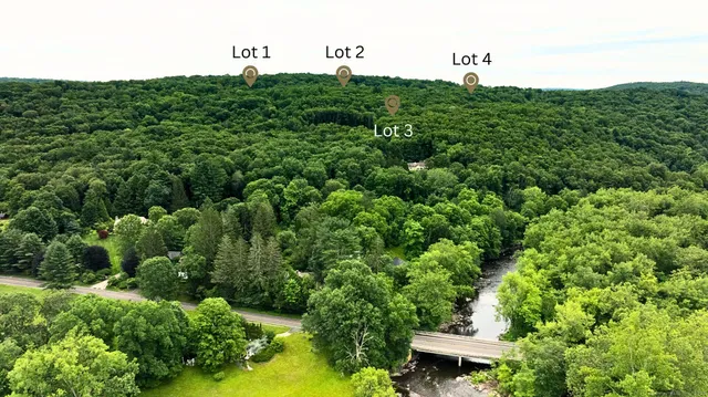a view of a green field with lots of bushes