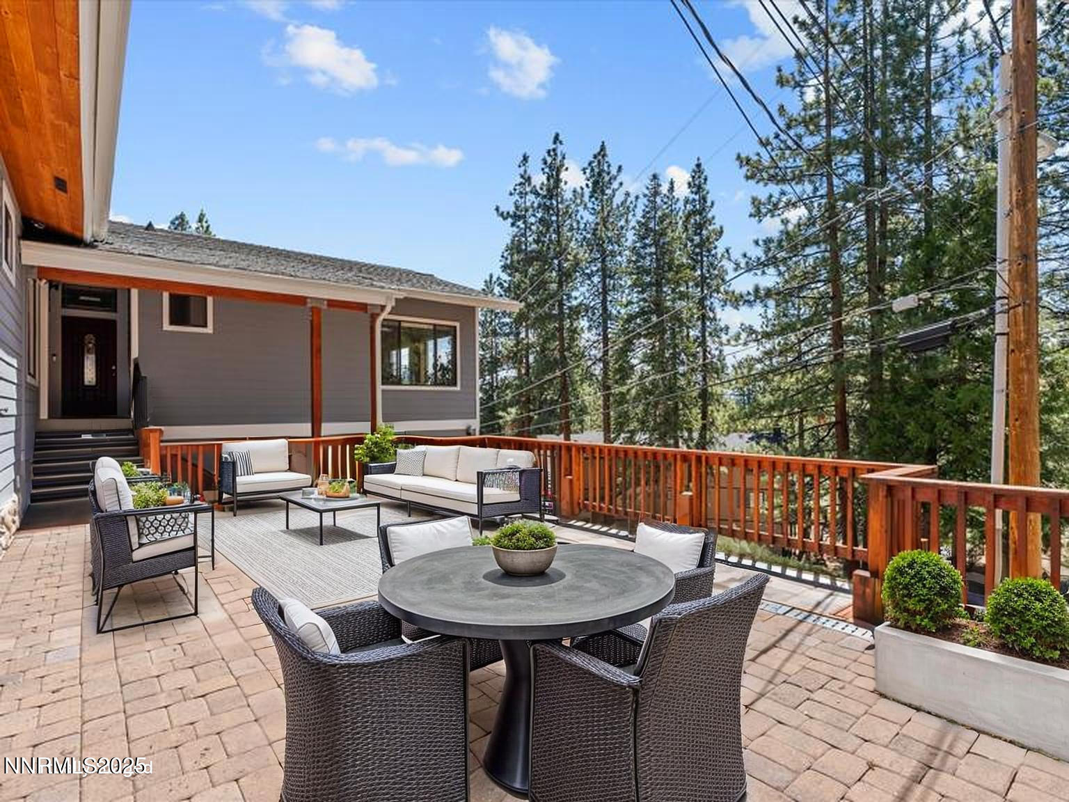 315 Paiute Drive Stateline, NV 89449 - Photo 23 of 77 a view of a patio with a table and chairs