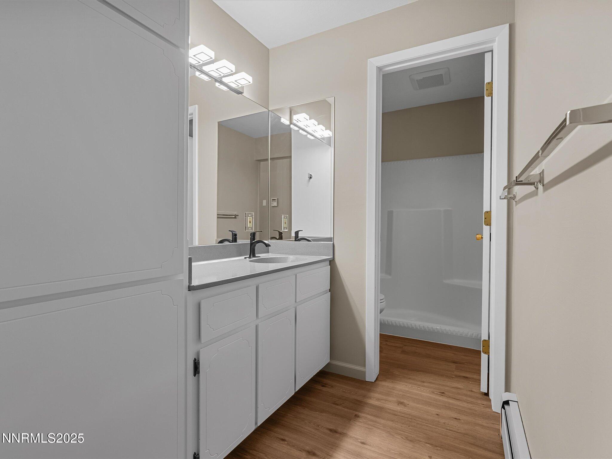 315 Paiute Drive Stateline, NV 89449 - Photo 40 of 77 a bathroom with a sink and a mirror