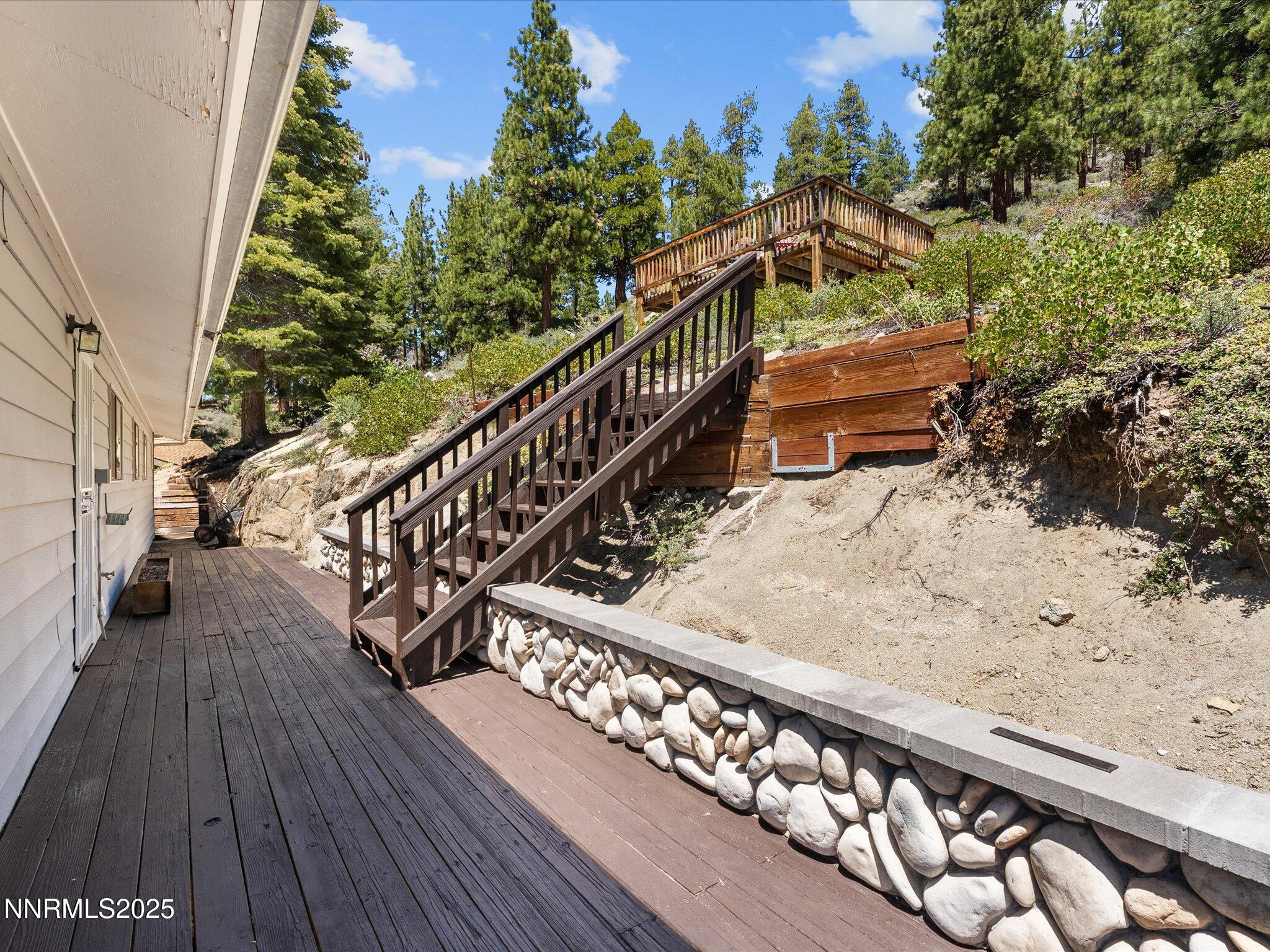 315 Paiute Drive Stateline, NV 89449 - Photo 57 of 77 a view of balcony with wooden floor and seating space