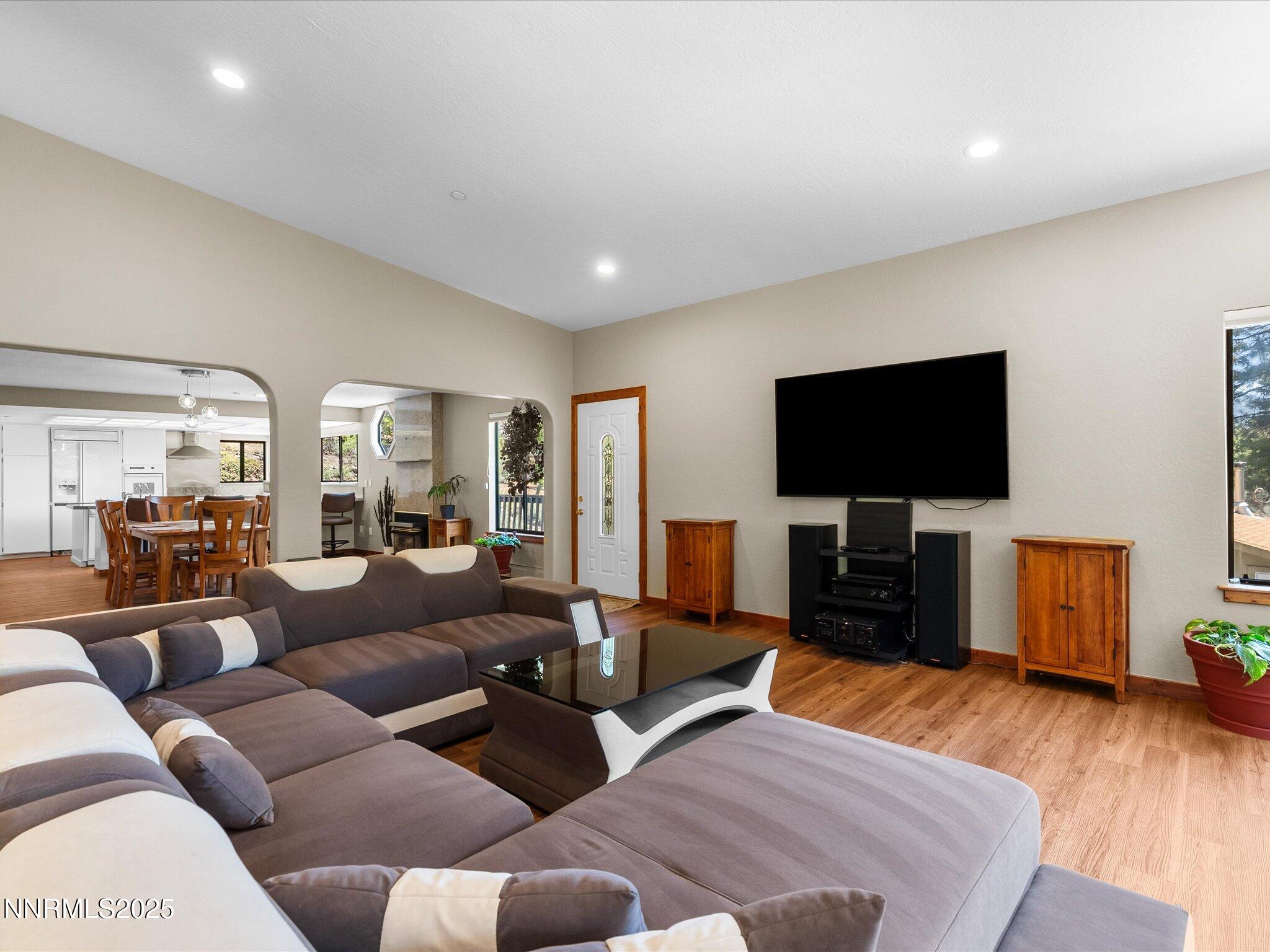 315 Paiute Drive Stateline, NV 89449 - Photo 6 of 77 a living room with furniture and a flat screen tv
