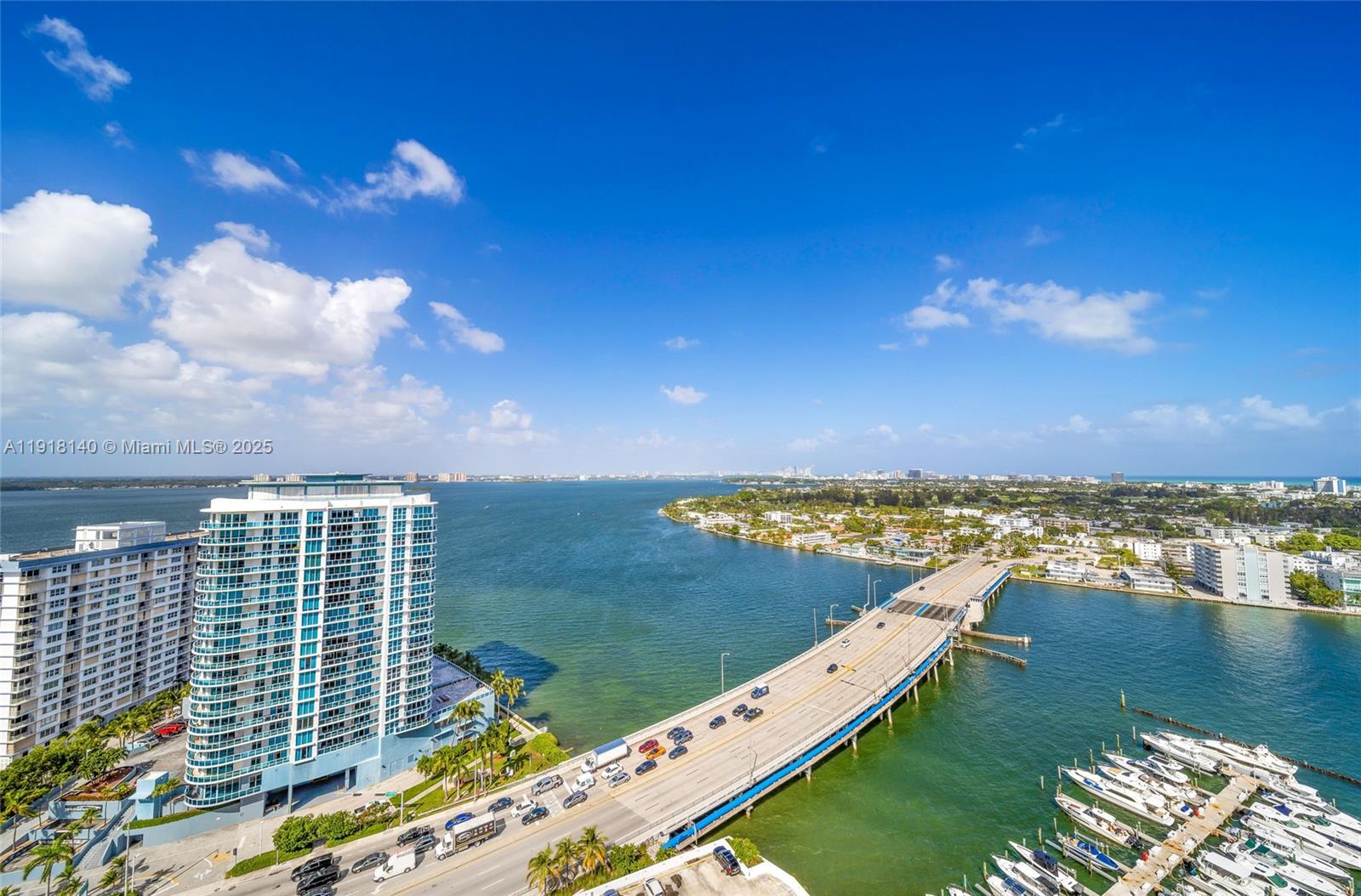 7601 East Treasure Drive, Unit PH215 North Bay Village, FL 33141 - Photo 2 of 40 a view of a city and ocean