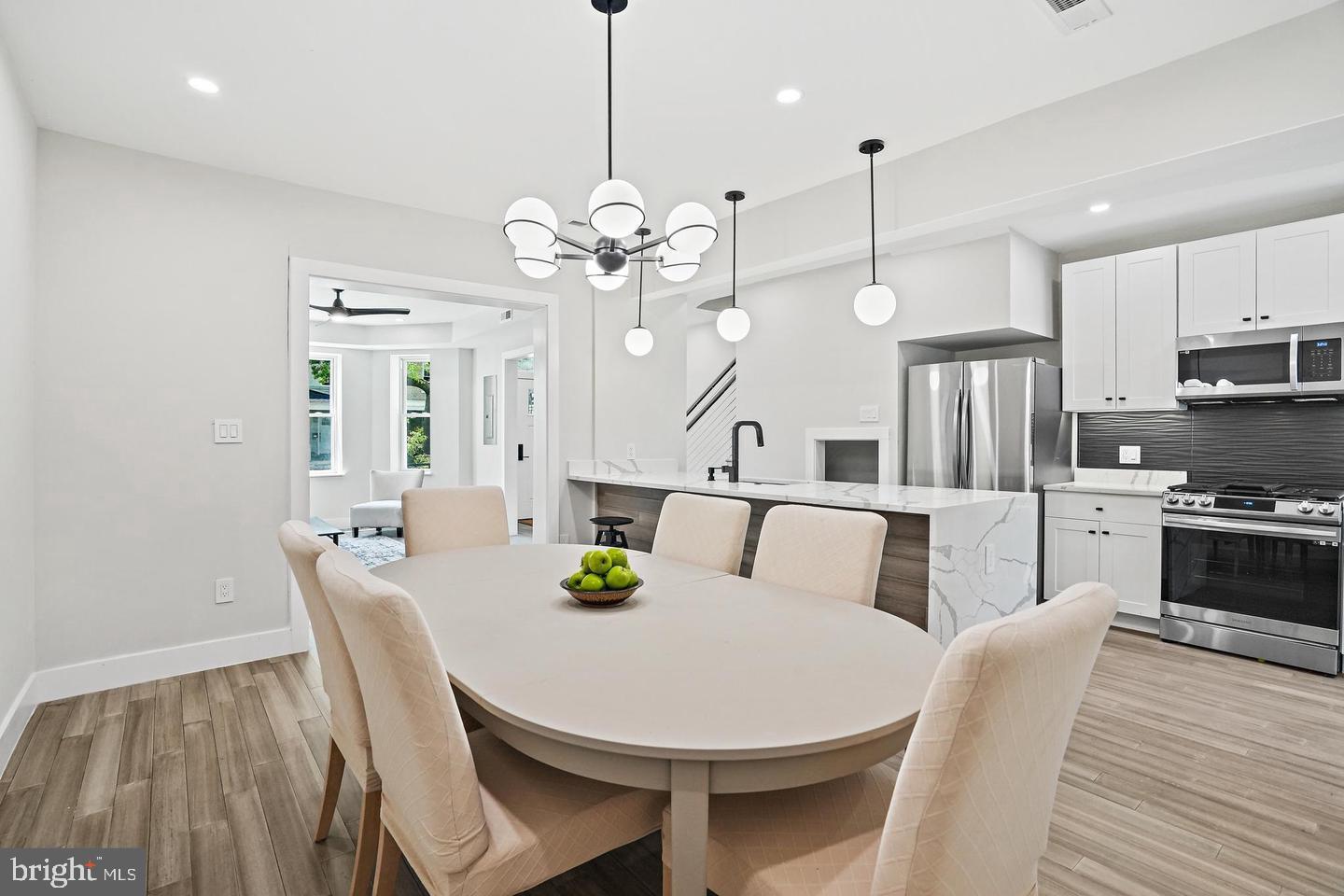 719 Quebec Place Northwest Washington, DC 20010 - Photo 7 of 32 Modern elegance in a bright dining space.
