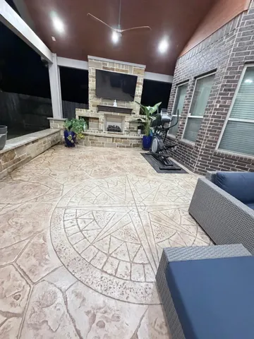 a room with furniture and wooden floor