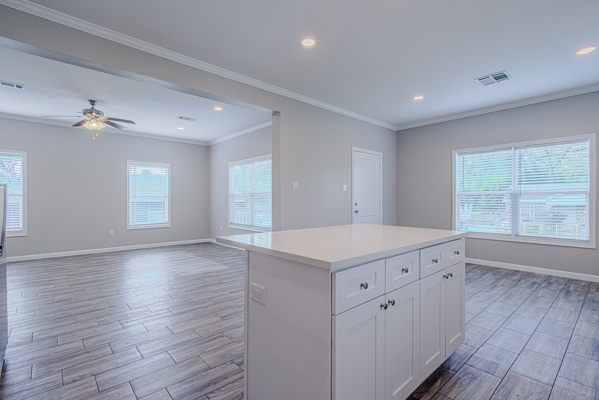 778 Pickering Street Houston, TX 77091 - Photo 26 of 26 Open floor plan view connecting the kitchen, dining, and living areas
