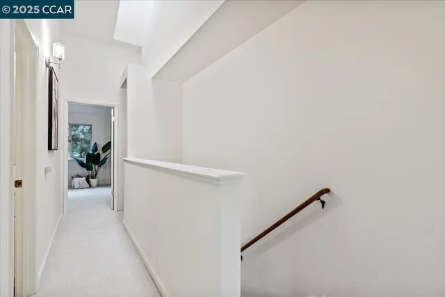 a view of a hallway with interior of the house