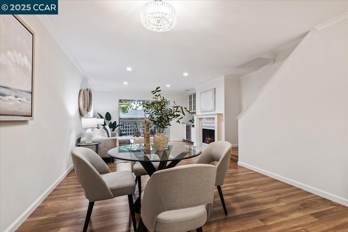 2606 Jones Road, Unit B Walnut Creek, CA 94597 - Photo 9 of 29 a dining room with furniture and wooden floor