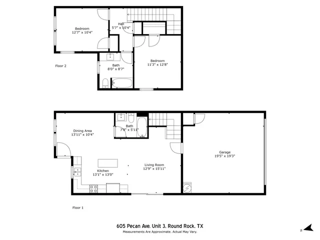 $1,650 | 605 Pecan Avenue, Unit 3, Round Rock, TX 78664