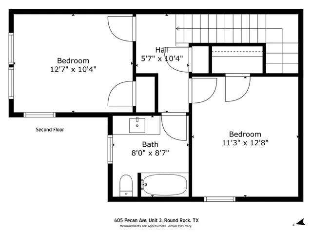 $1,650 | 605 Pecan Avenue, Unit 3, Round Rock, TX 78664